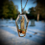 Coffin Shape Burial Plot Necklace *Mockingbird Lane Exclusive*