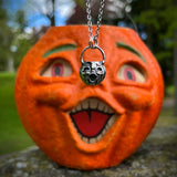 Sterling Silver Mini Choir Boy Jack O’ Lantern Necklace