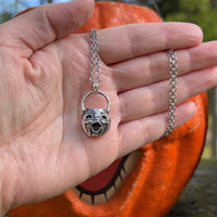 Sterling Silver Mini Choir Boy Jack O’ Lantern Necklace