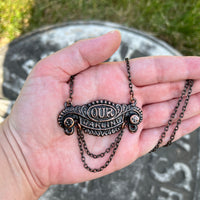 Our Darling Coffin Handle Necklace