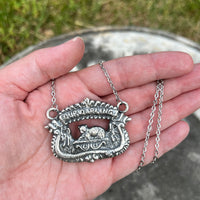 Our Darling Coffin Plaque Necklace B