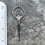 Double Bail Coffin Nail Necklace