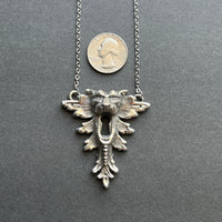 Antique Keyhole Escutcheon Replica Copper Necklace