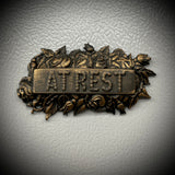 At Rest Coffin Plaque Hand Painted Magnet B