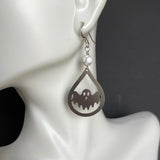 Ghosts with Howlite Earrings