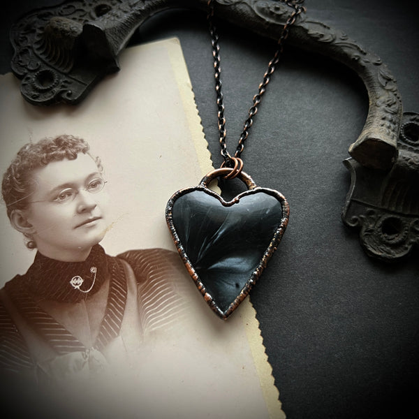 Bowlerite Heart Copper Necklace 1